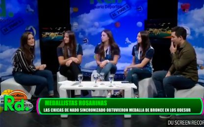 Las chicas del Nado Sincronizado en Rosario Deportes