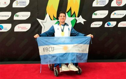 Facundo Arregui se colgó tres oros en los Fisu América Games